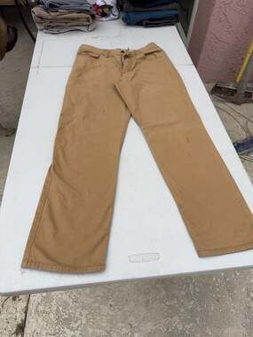 Carhartt BN2517-M Men's Brown Rugged Flex Canvas 5-Pocket Work Pants Size 36×34